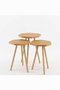 Hanah Home Peka-155 - Pino Set de Mesas Apilables